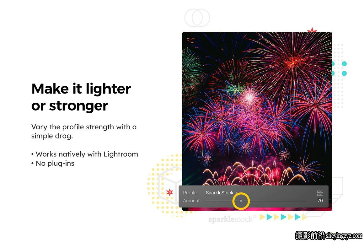 烟花夜景摄影调色LR预设LUT预设 Fireworks Lightroom Presets LUT