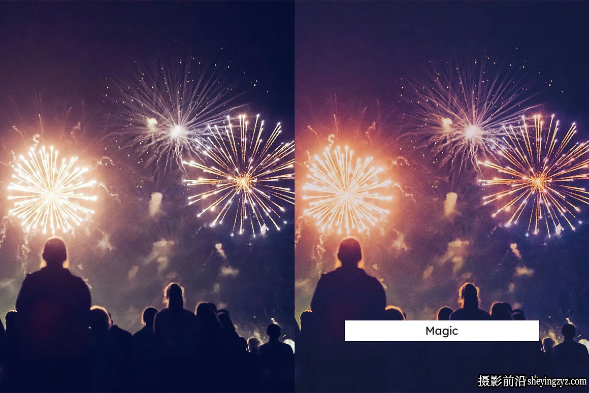 烟花夜景摄影调色LR预设LUT预设 Fireworks Lightroom Presets LUT