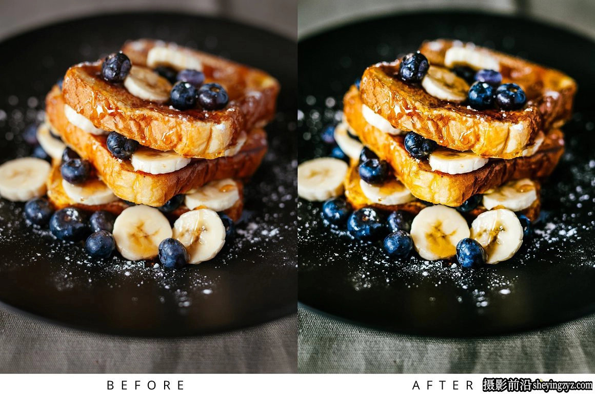 10种清新胶片美食食物后期调色LR预设 Food Lightroom Presets