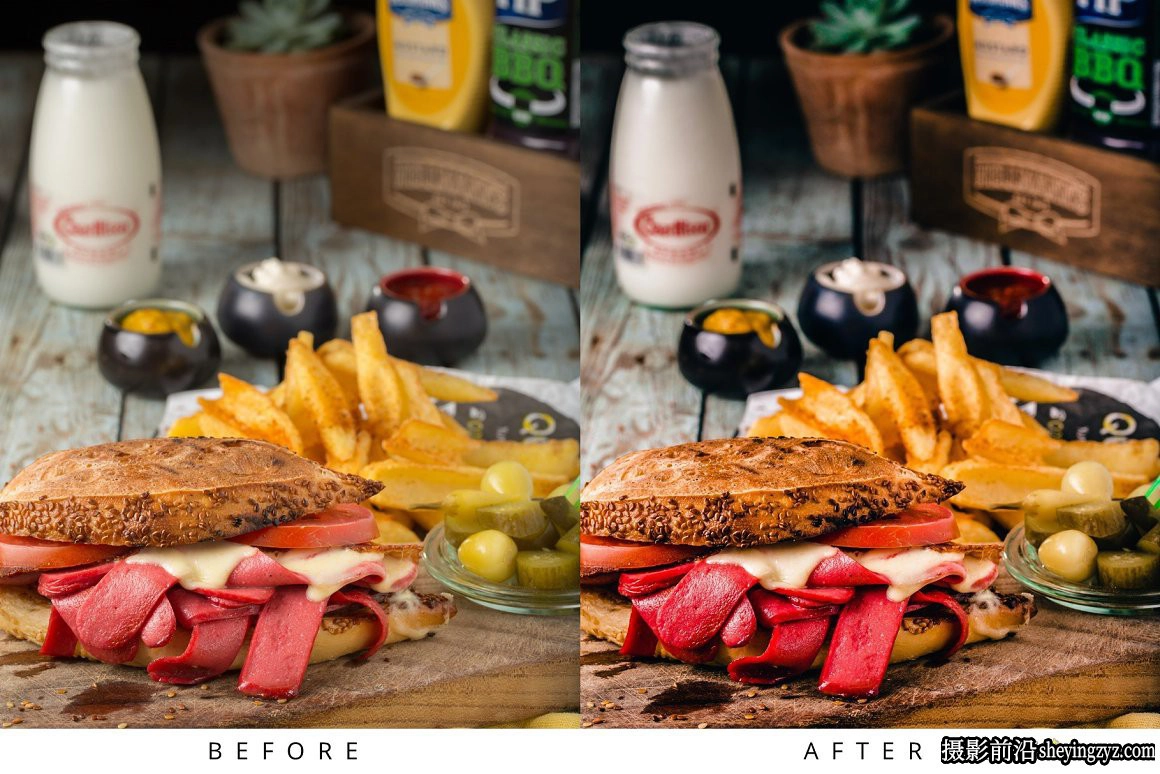 10种清新胶片美食食物后期调色LR预设 Food Lightroom Presets