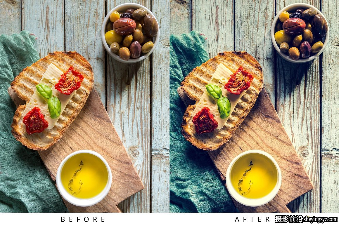 10种清新胶片美食食物后期调色LR预设 Food Lightroom Presets