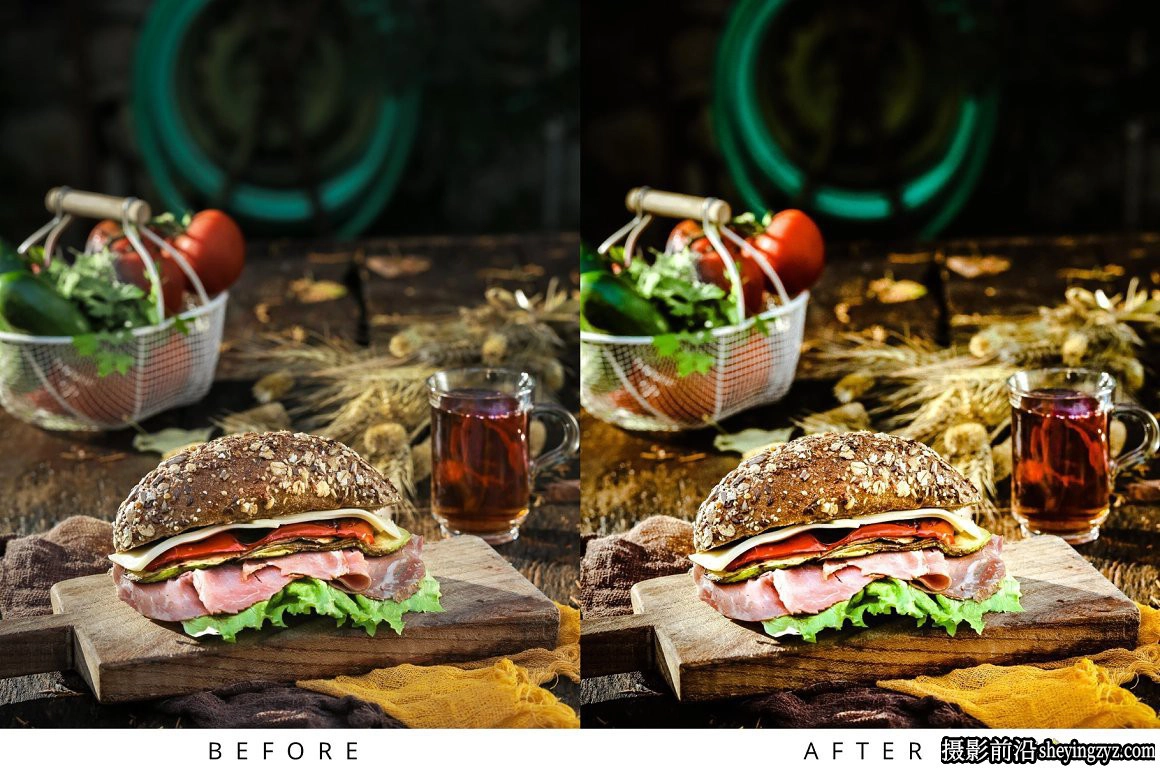 10种清新胶片美食食物后期调色LR预设 Food Lightroom Presets