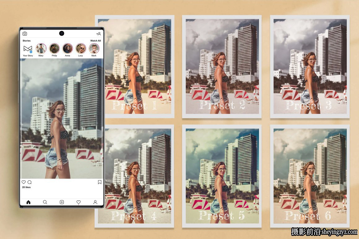 波多黎各旅拍人像调色LR预设手机调色滤镜 Photoshop Actions ACR