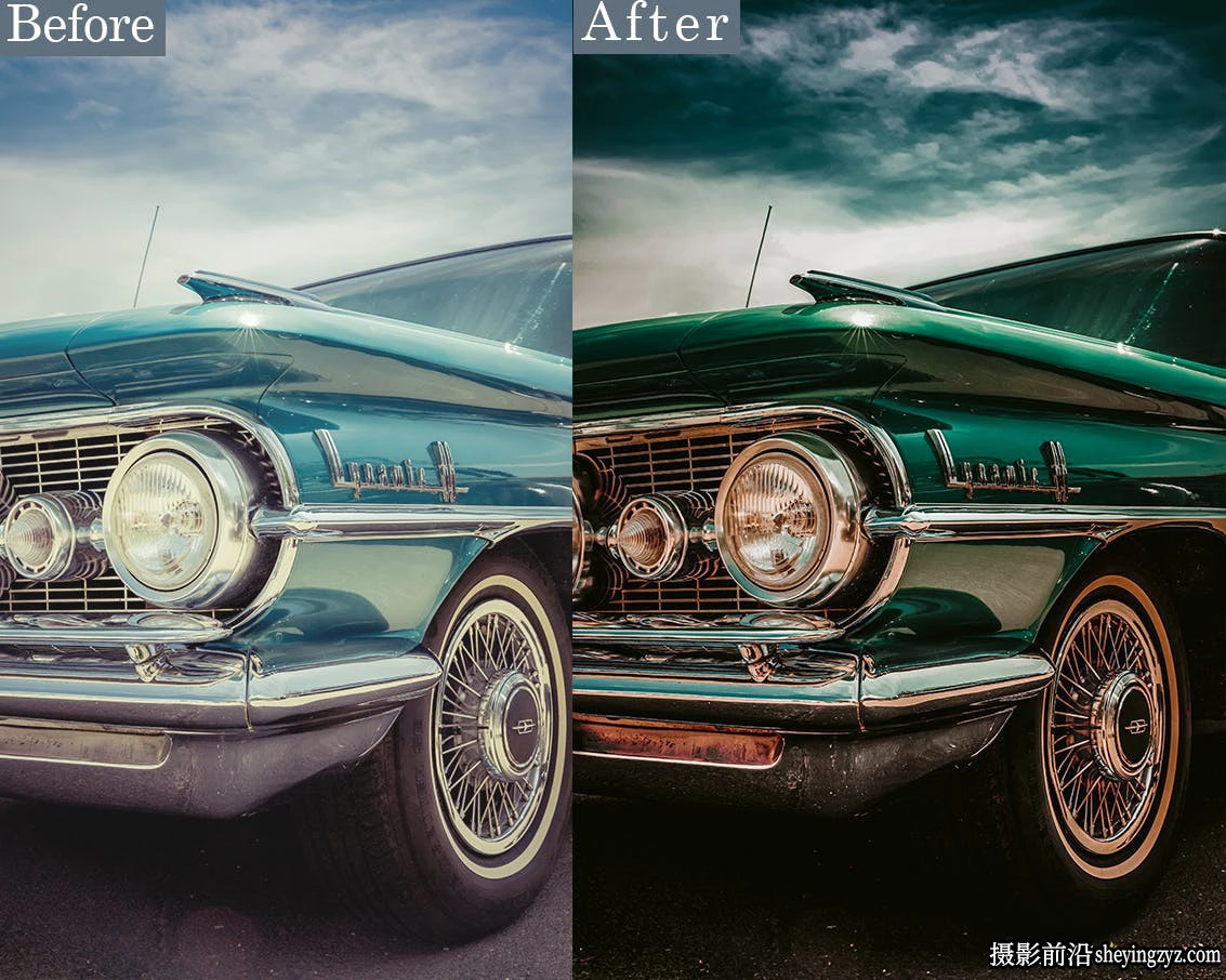质感大气汽车产品摄影调色LR预设手机滤镜 Cars Lightroom Prestes