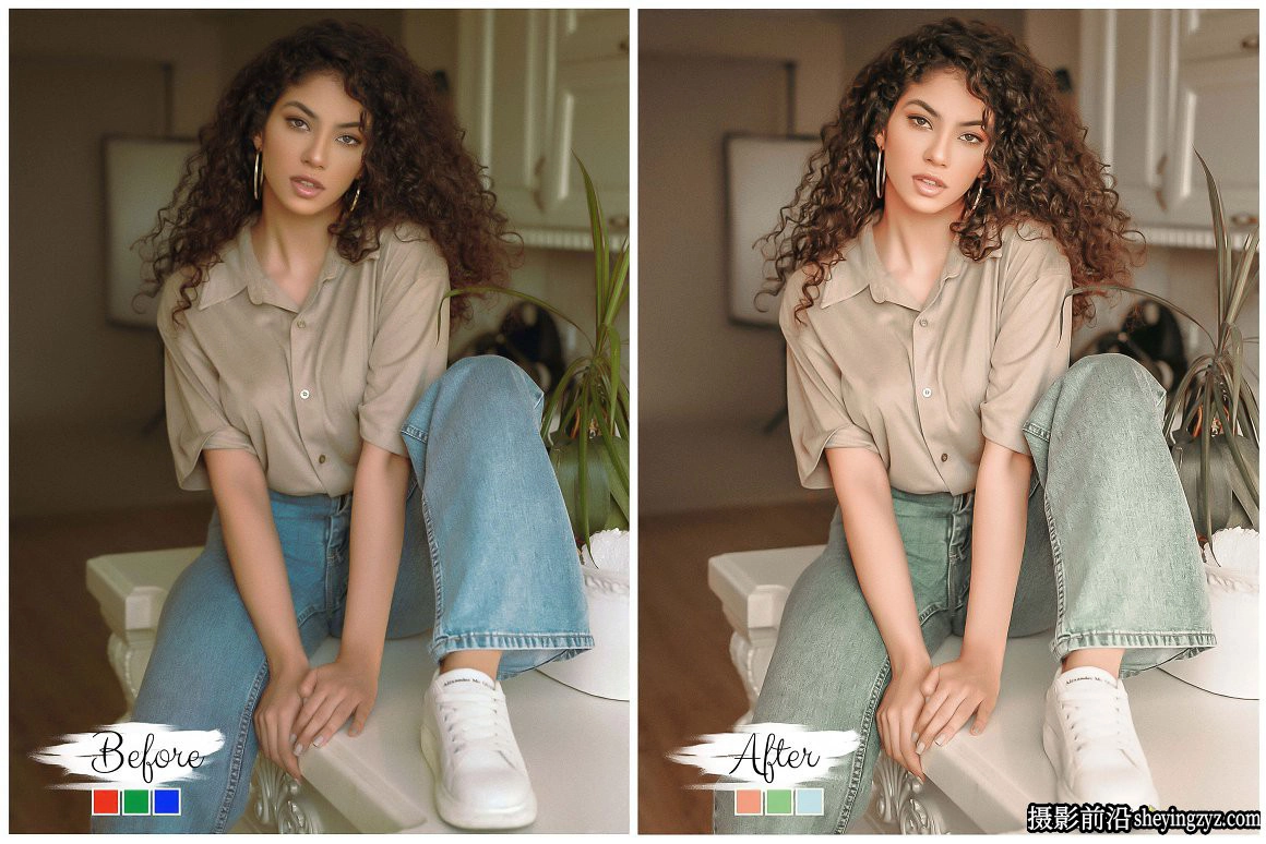 复古中性米人像调色LR预设/手机滤镜 Lightroom Presets Beige