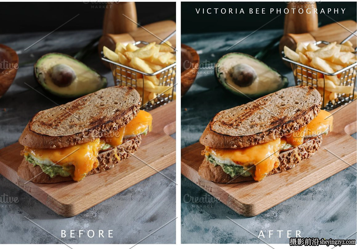 情绪美食胶片调色LR预设手机滤镜FOOD LIGHTROOM PRESETS