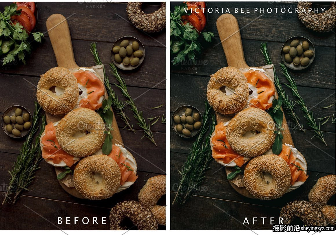 情绪美食胶片调色LR预设手机滤镜FOOD LIGHTROOM PRESETS