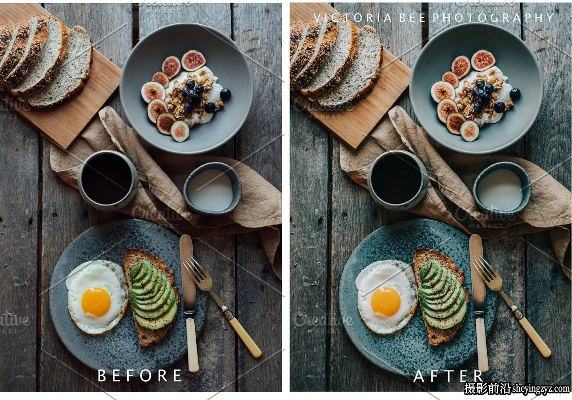 情绪美食胶片调色LR预设手机滤镜FOOD LIGHTROOM PRESETS