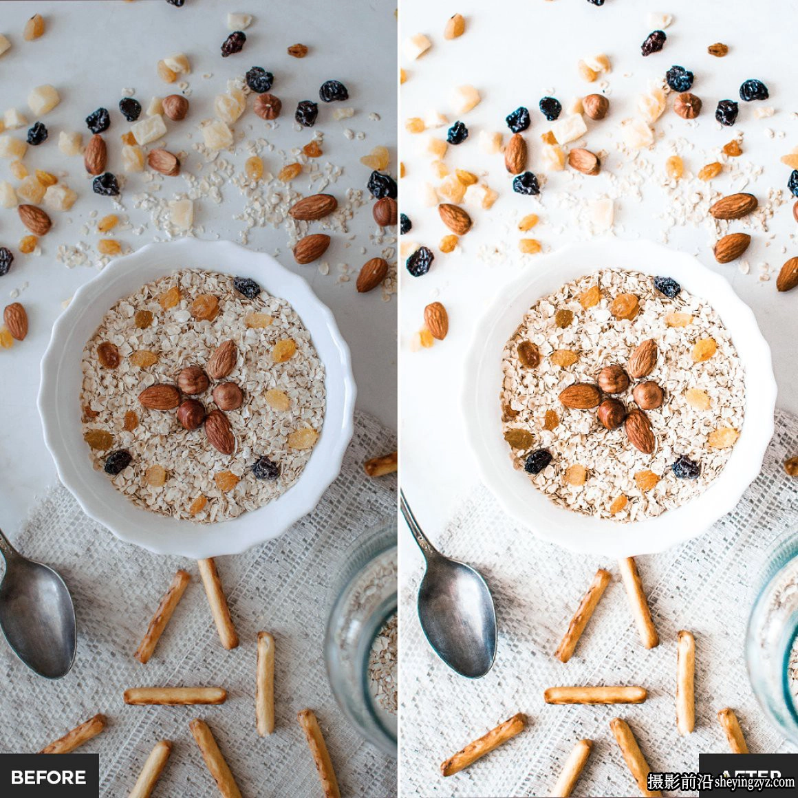 明亮通透美食胶片调色LR预设/手机预设 Food Lightroom Presets