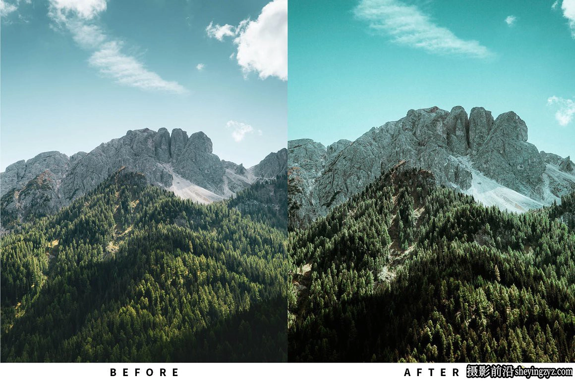 情绪风光蓝绿调胶片调色LR预设 Deep Moody Lightroom Presets