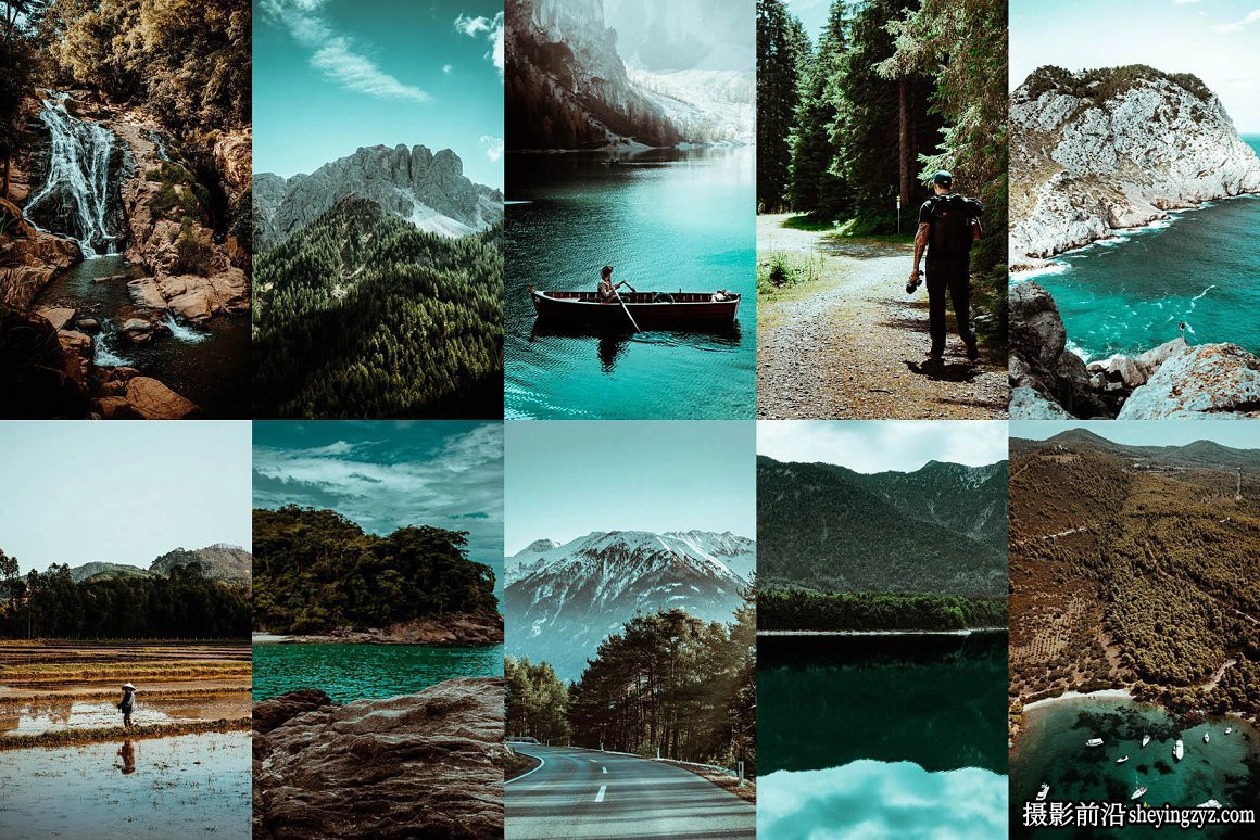 情绪风光蓝绿调胶片调色LR预设 Deep Moody Lightroom Presets