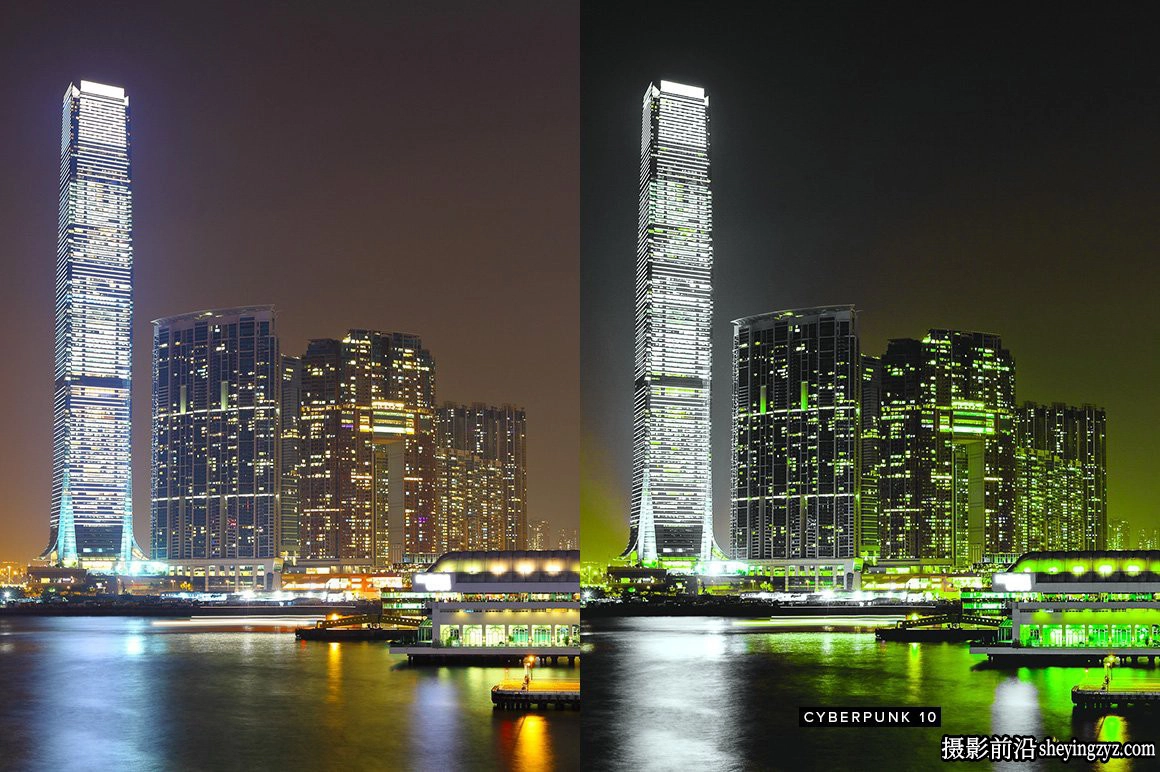 城市夜景赛博朋克LR预设移动LR预设LUT预设Cyberpunk Lightroom LUT