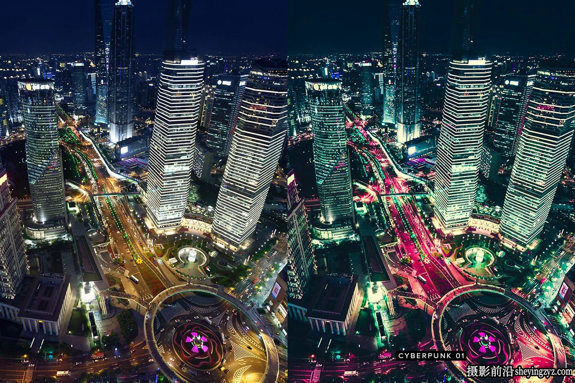 城市夜景赛博朋克LR预设移动LR预设LUT预设Cyberpunk Lightroom LUT