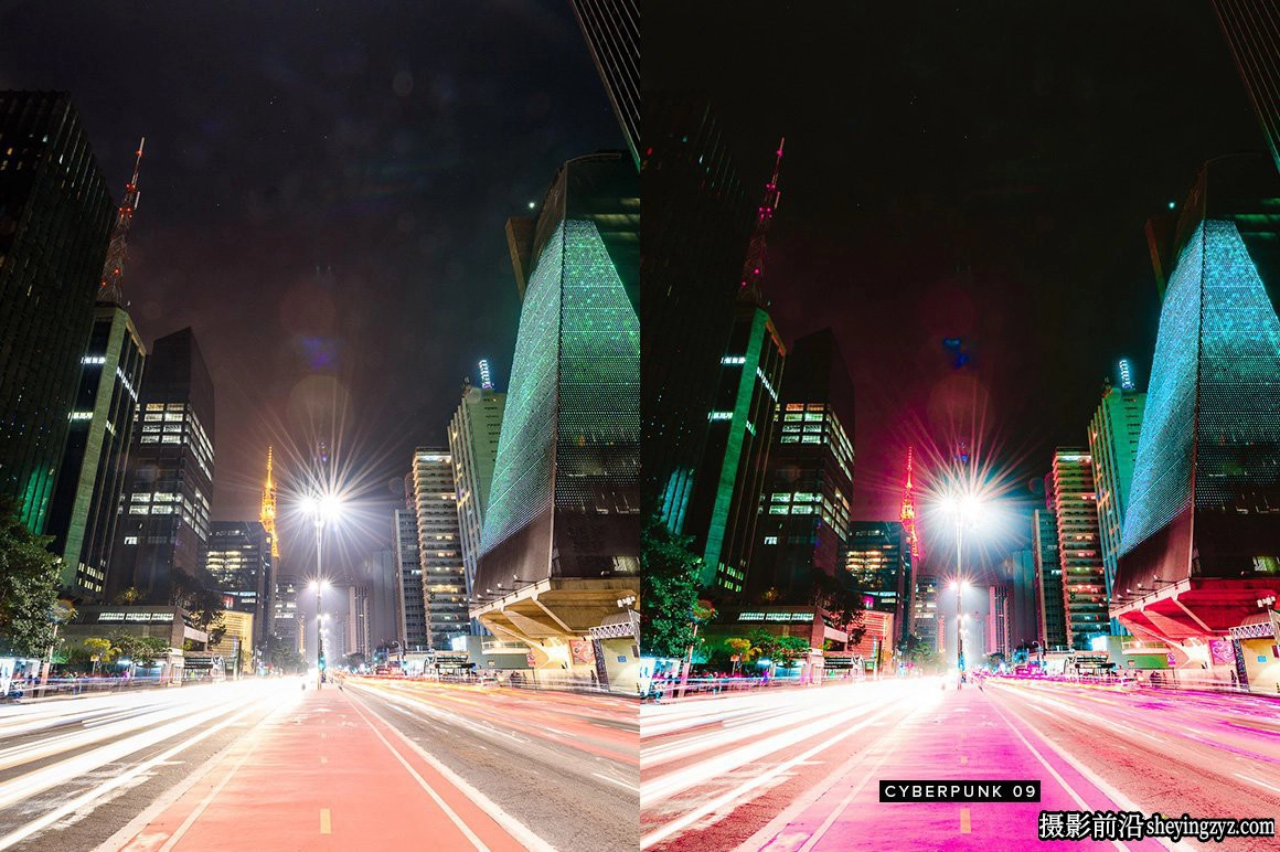 城市夜景赛博朋克LR预设移动LR预设LUT预设Cyberpunk Lightroom LUT