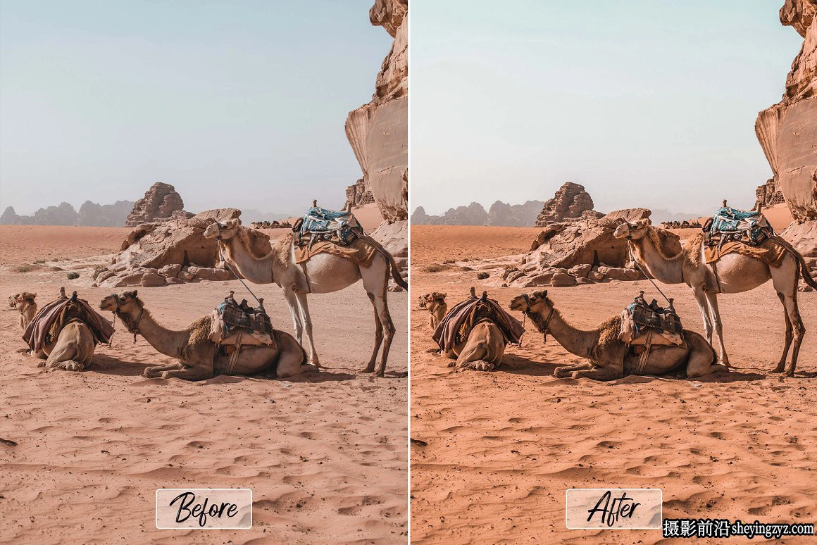 正午阳光沙漠沙丘旅拍调色LR预设 Desert Lightroom Presets