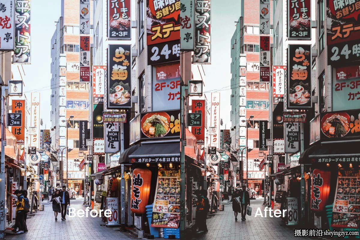 免费lr预设-日本东京街拍建筑LR预设 Shibuya Lightroom Presets