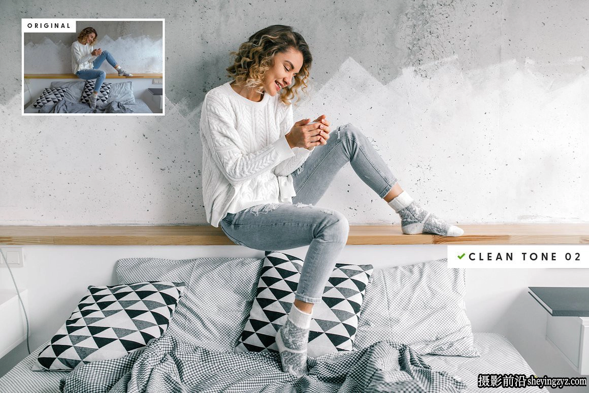 通透时尚网红人像LR预设与手机滤镜Clean Tones-Actions Presets