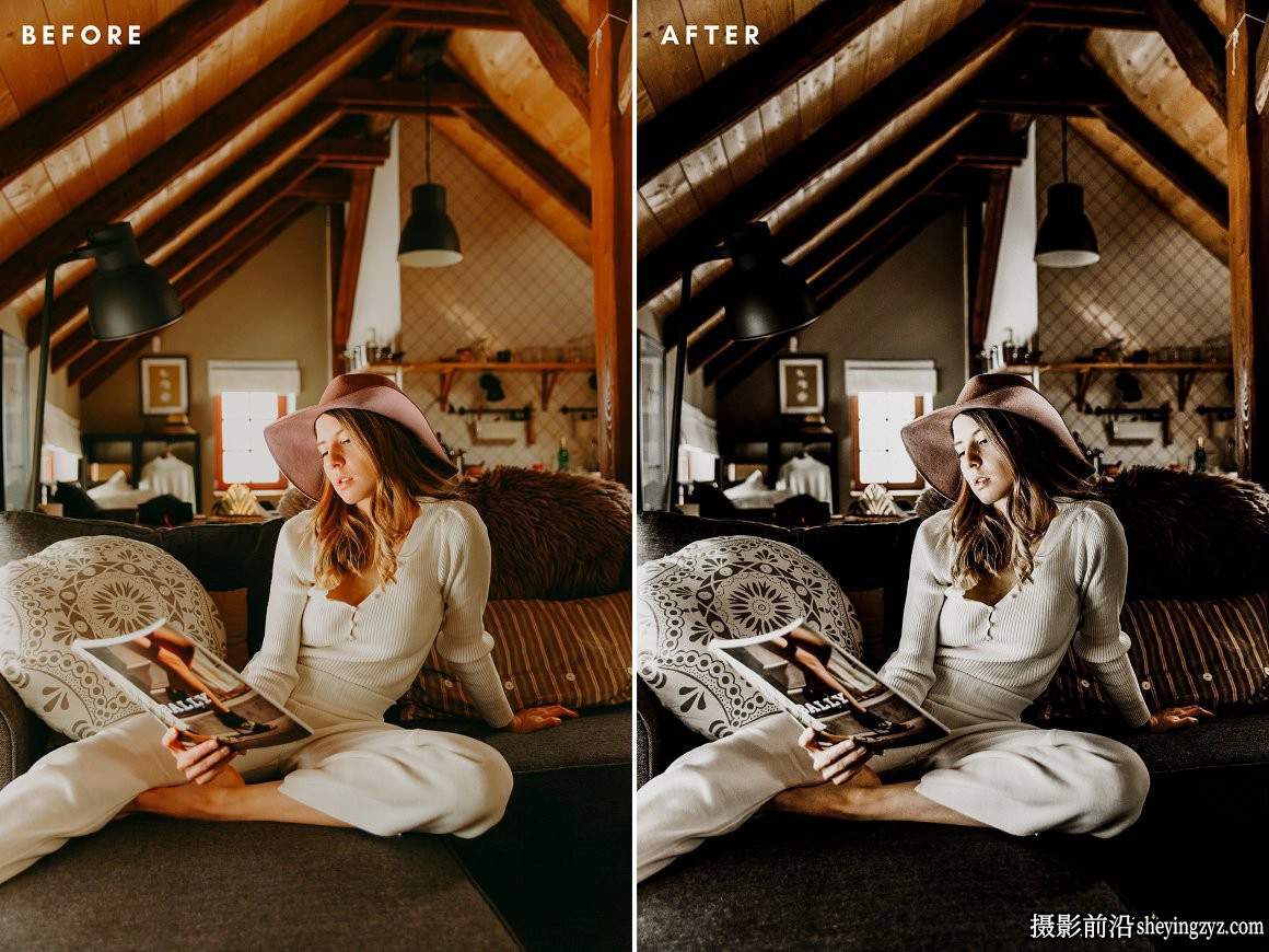 咖啡色街拍情绪电影人像LR预设 Black Lightroom Presets