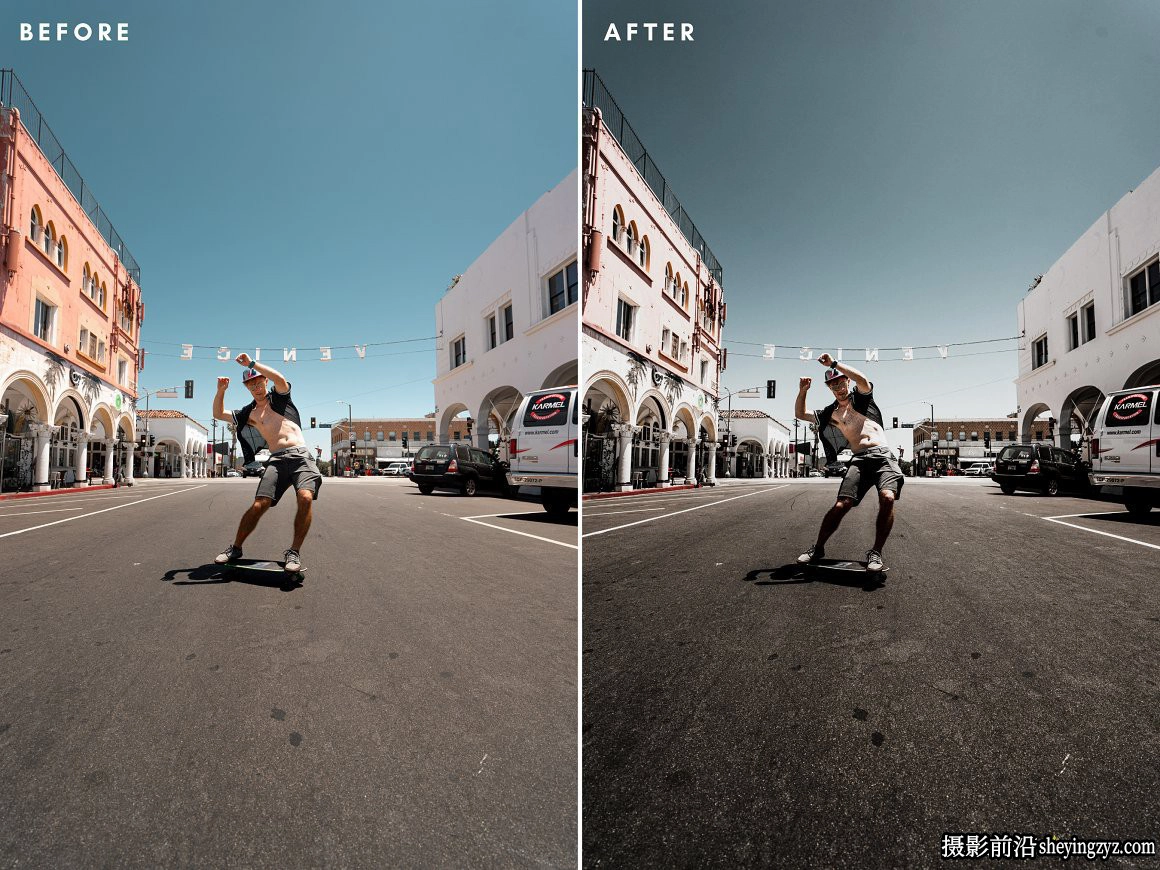 咖啡色街拍情绪电影人像LR预设 Black Lightroom Presets
