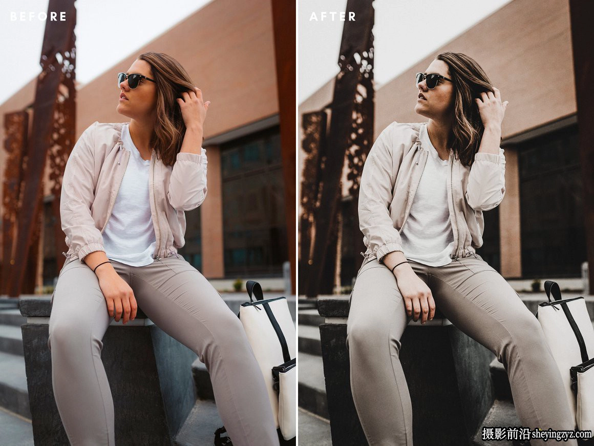 咖啡色街拍情绪电影人像LR预设 Black Lightroom Presets