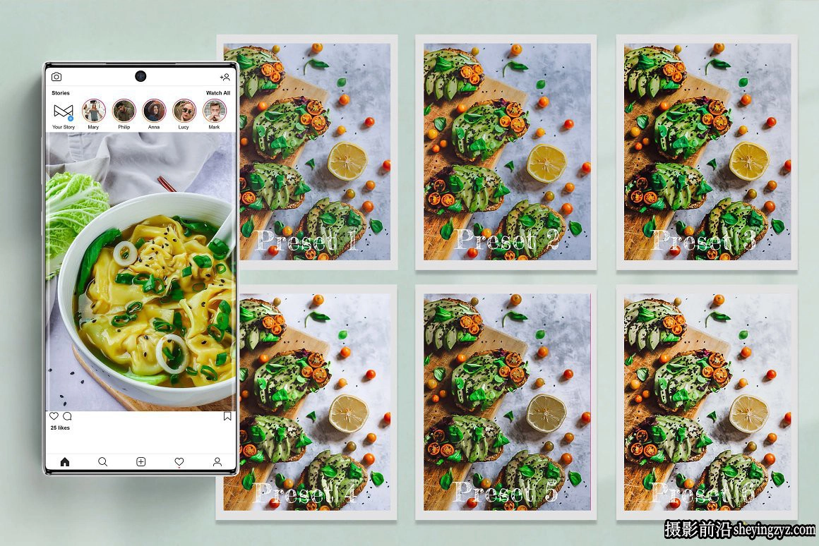 通透美食摄影调色LR预设手机滤镜 Bright Food Photo Edit