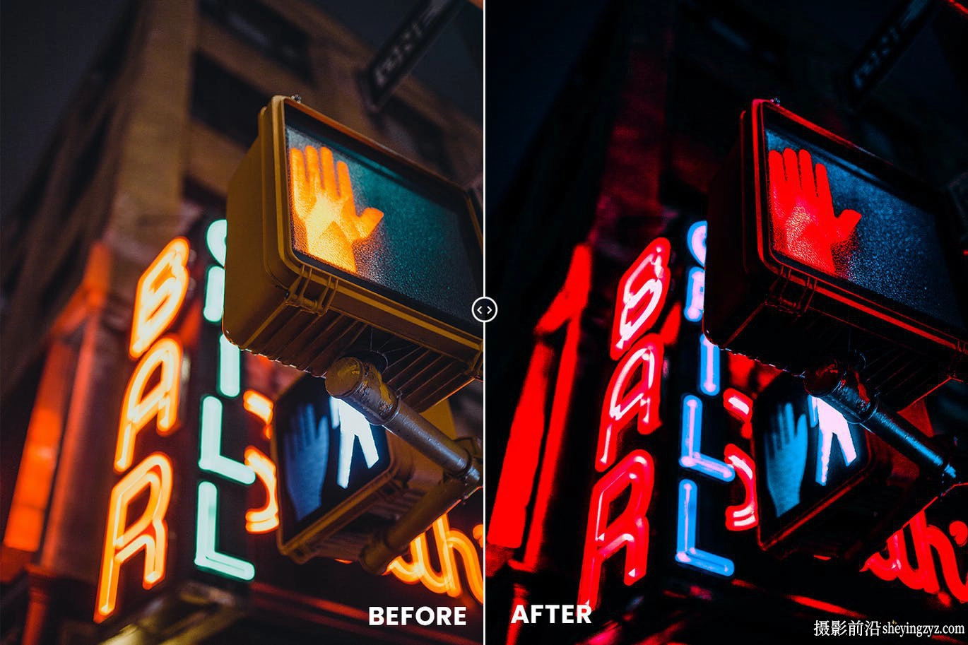 未来城市街拍建筑景观LR预设与手机调色滤镜Photoshop动作