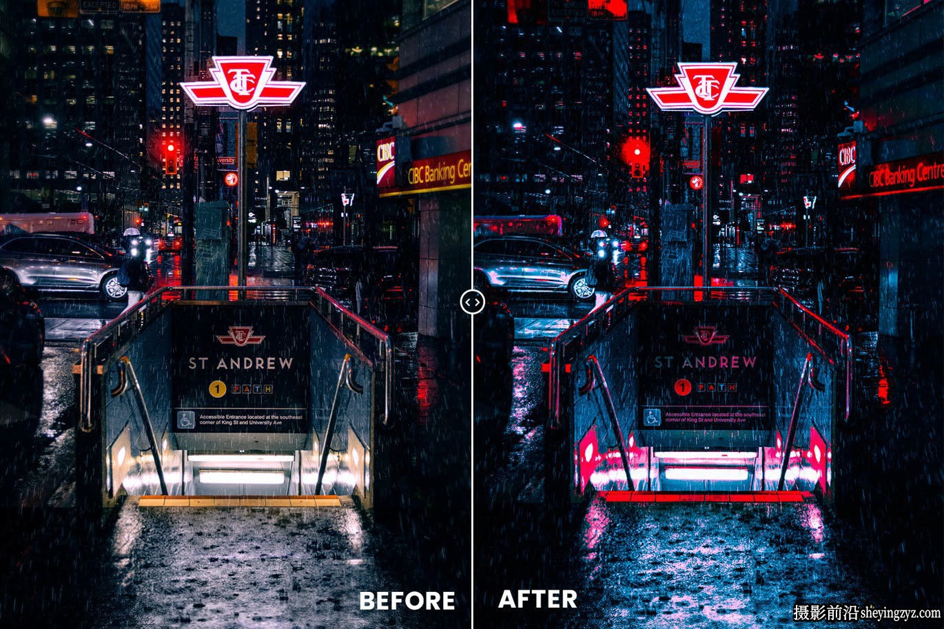未来城市街拍建筑景观LR预设与手机调色滤镜Photoshop动作