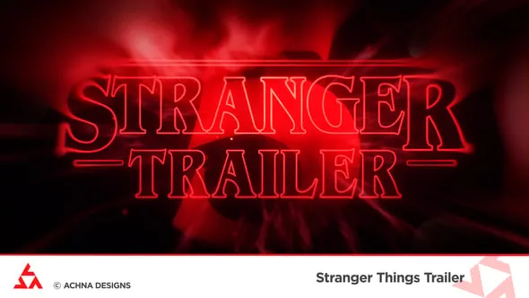 AE模板-《陌生人预告片》独特氛围宣传片片头模板VH-61106919