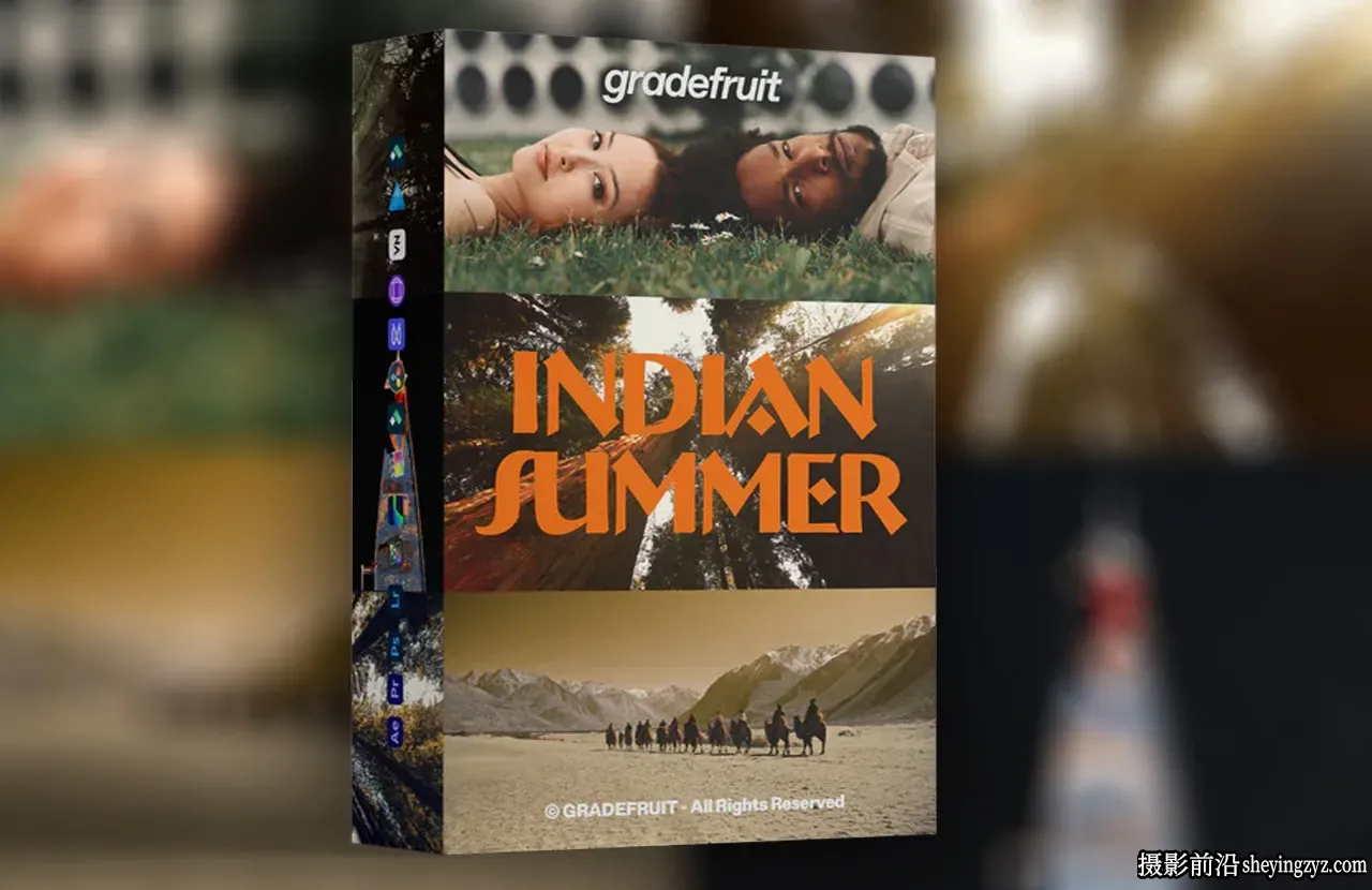 橙色和金色调温暖电影LUT预设GradeFruit - Indian Summer LUT
