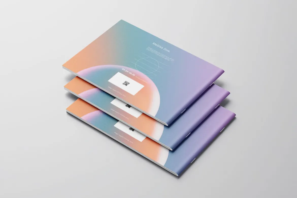 商业个人平面设计作品集排版布局InDesign模板第13卷