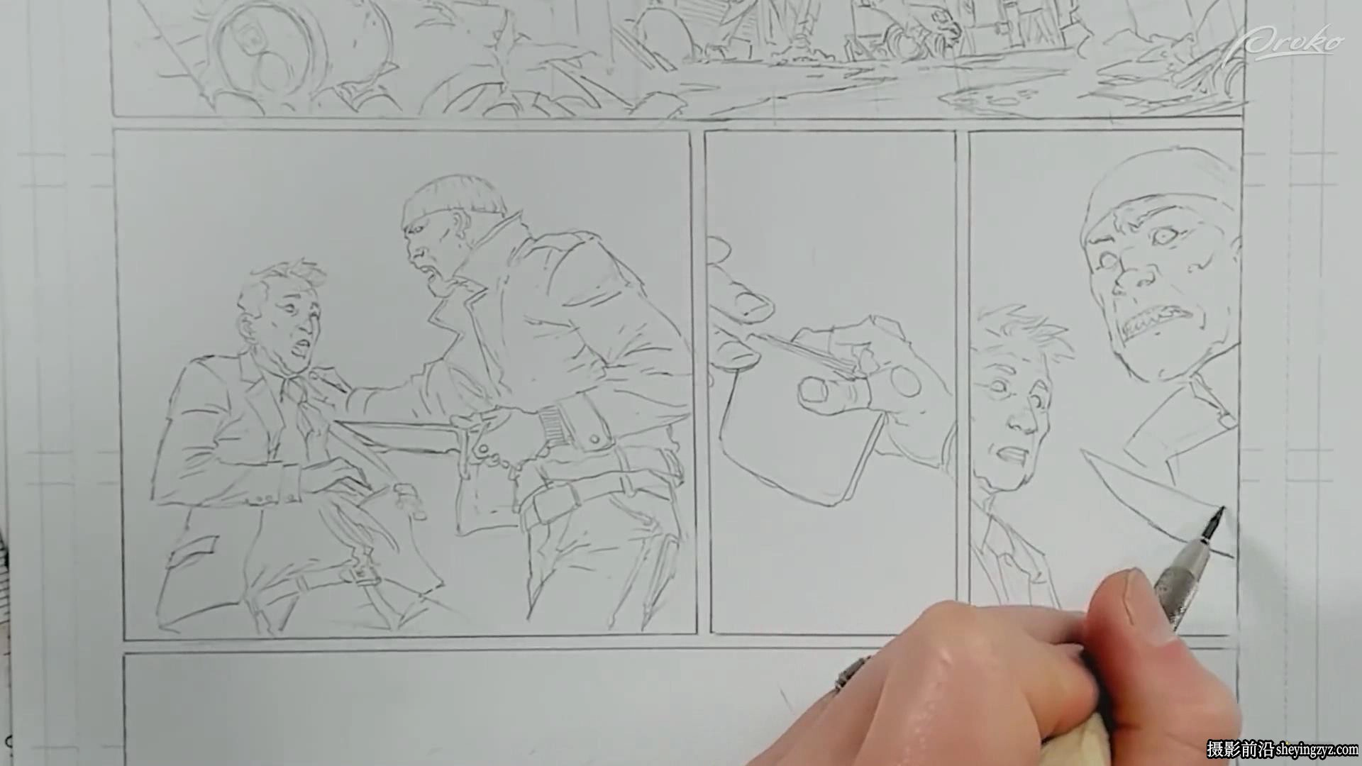 Proko - David Finch 从零开始制作的漫画页面教程-中英字幕