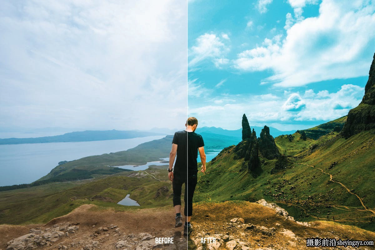徒步旅行电影风光摄影后期Lightroom预设与手机版调色滤镜