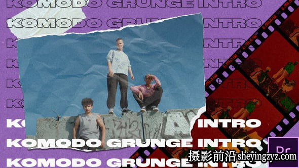 PR模板-撕纸电影特效介绍开场片头模版 VH-53749260
