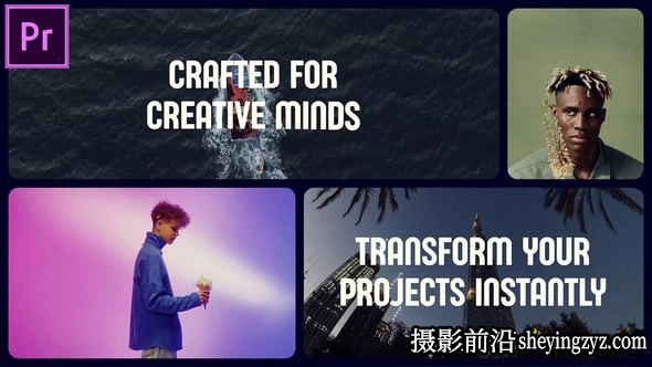 PR模板-时尚多屏幻灯片展示开场片头模版 VH-53875103