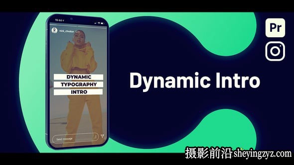 PR模板-垂直竖版短视频动态视频介绍模版 VH-53889970