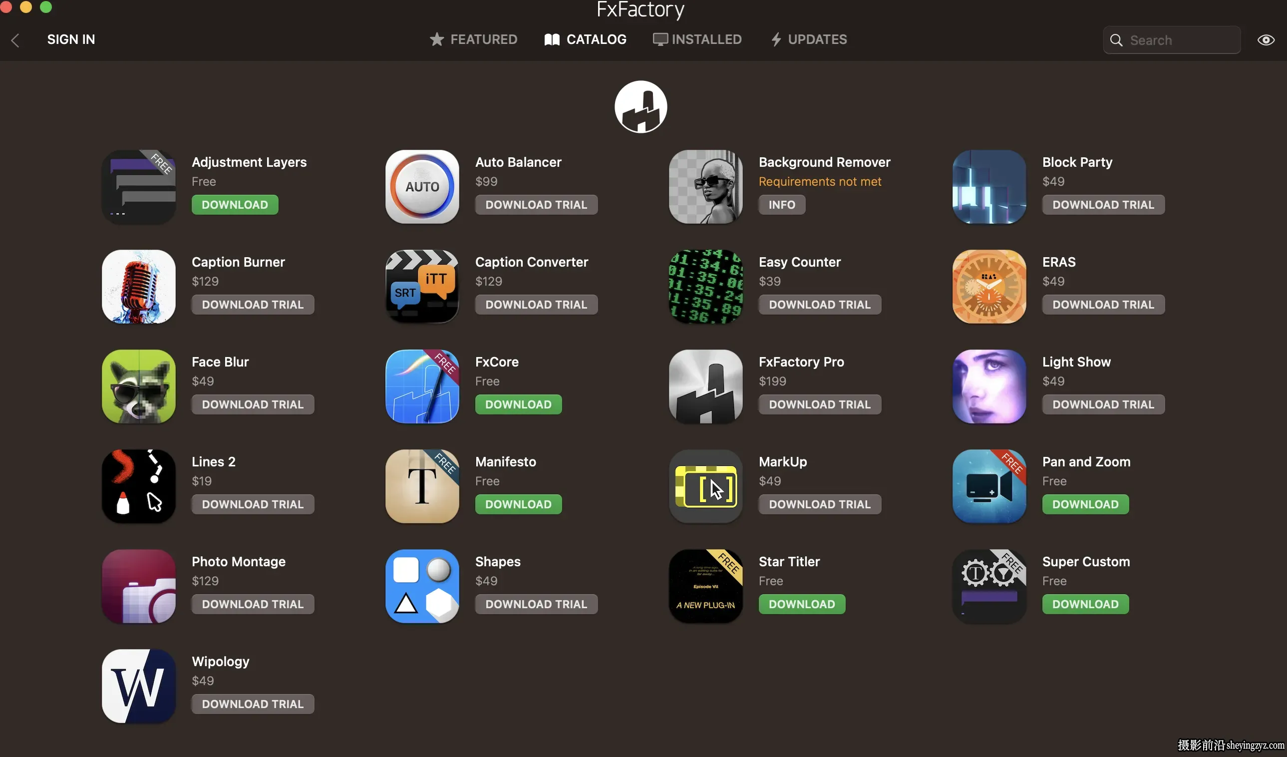 FxFactory 9 Pro for Mac(视觉特效处理包) v9.0.3激活版