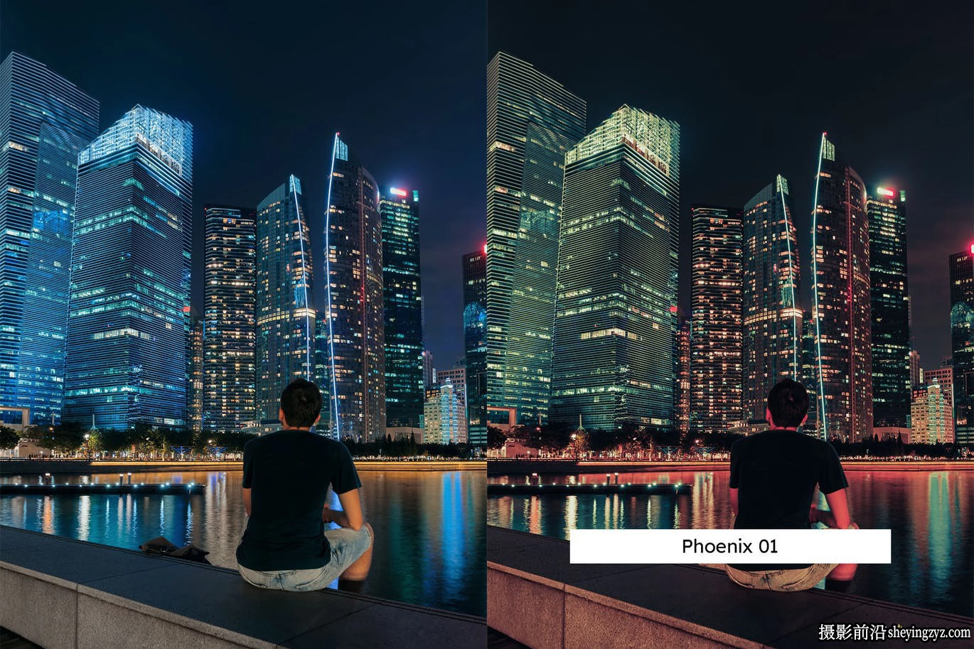 城市夜景赛博朋克电影风光调色LR预设/手机滤镜/LUT预设