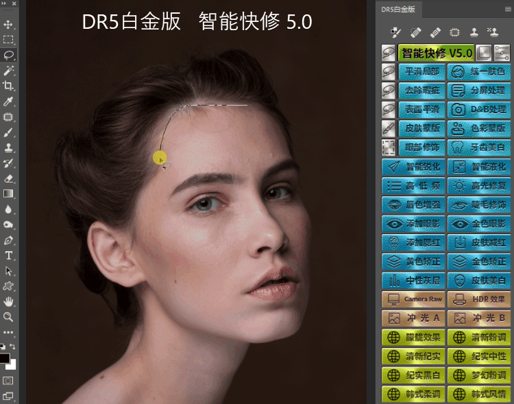DR5白金版|DR5增强版|PS磨皮插件DR5中文版(支持PS2026)