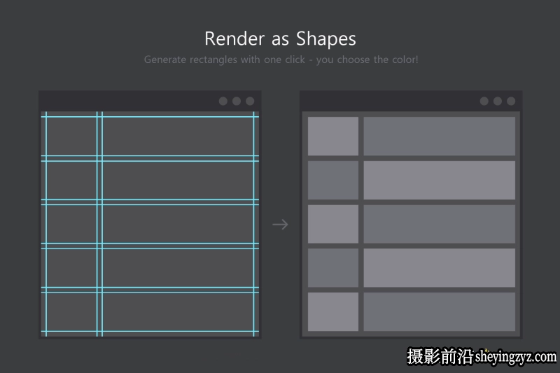 PS网格布局辅助参考线创建插件Better Grids Layout 中文版