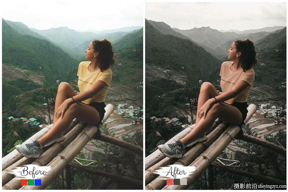 喜怒无常黑暗情绪旅拍人像后期调色Lightroom预设/手机调色滤镜