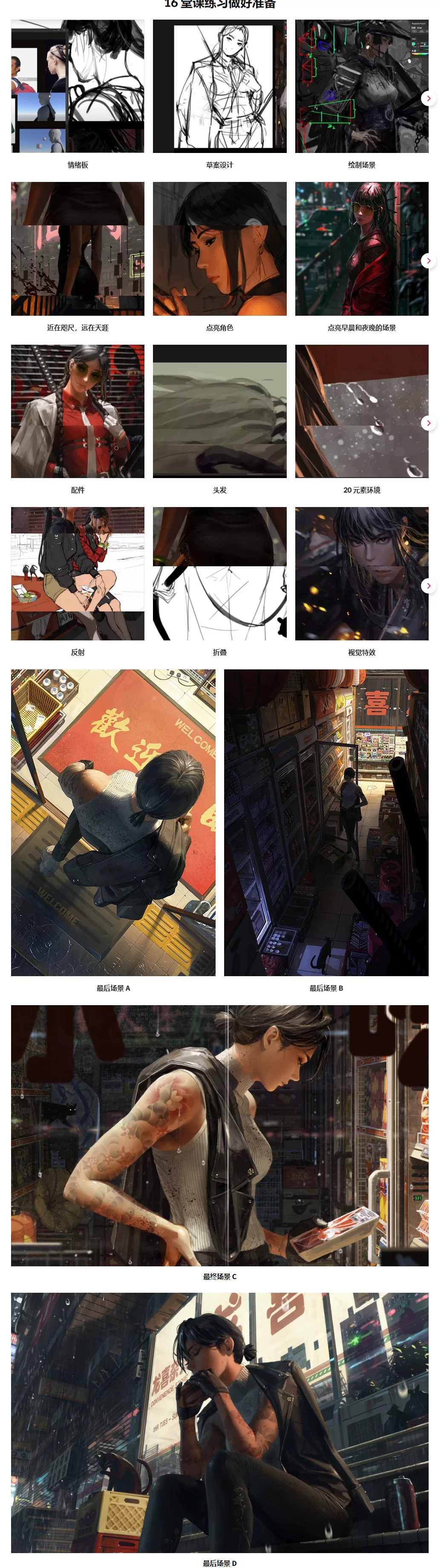 插画师Guweiz 电影场景原画视觉概念插画大师班绘画教程-中英字幕