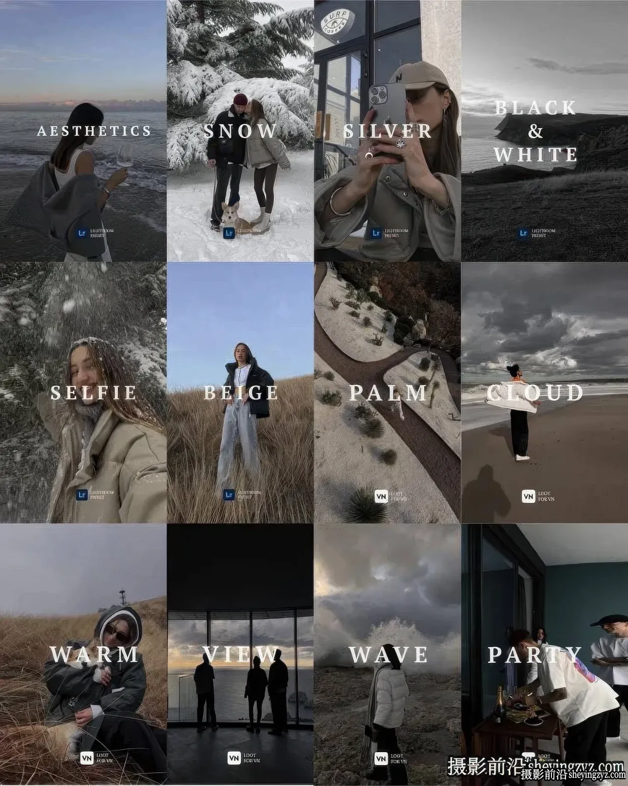 网红博客旅拍人像灰色调LR预设套装 BARBANNOVA - WINTER PACK FW
