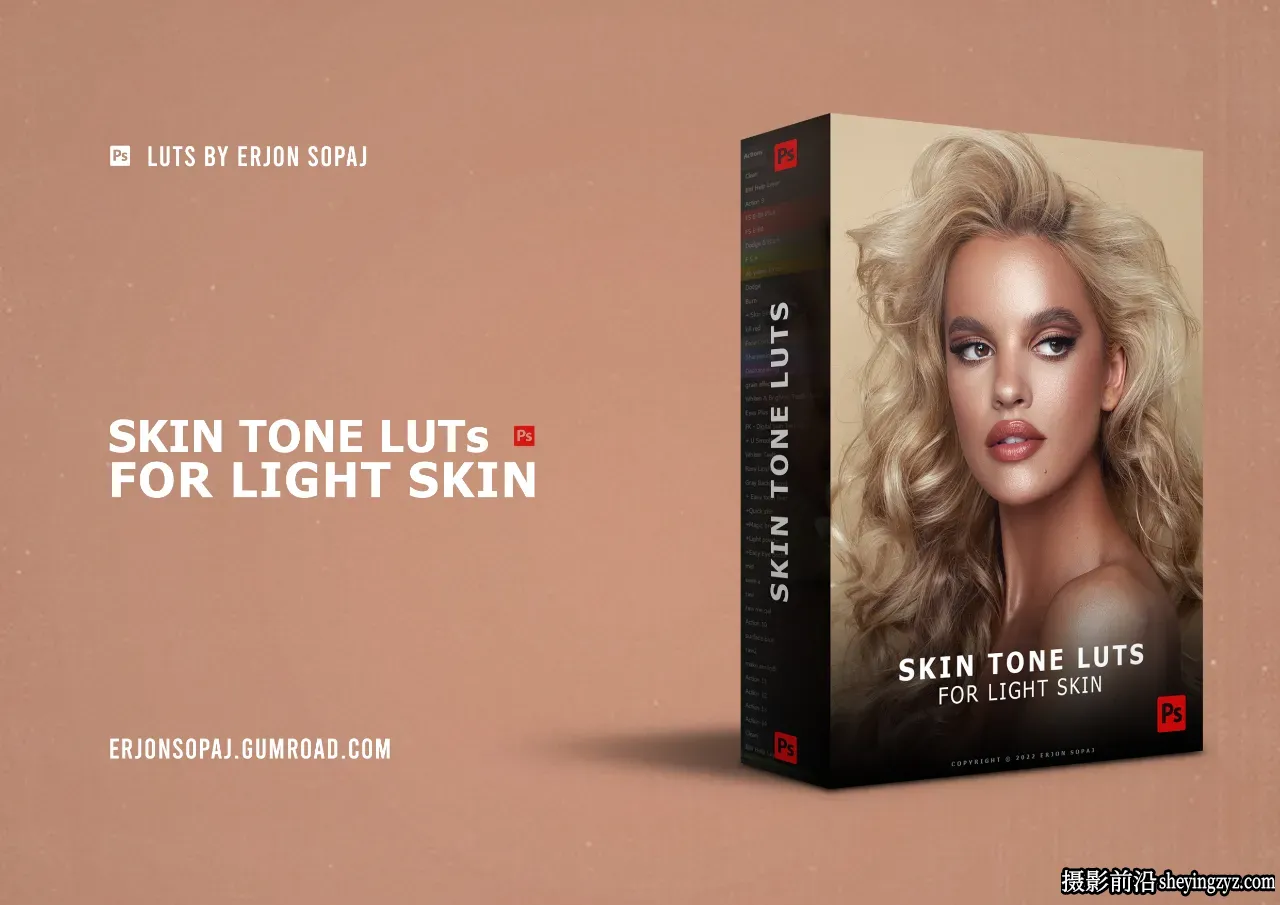 Erjon Sopaj - 浅色人像肤色调整LUT调色预设 Skin Tone LUTs