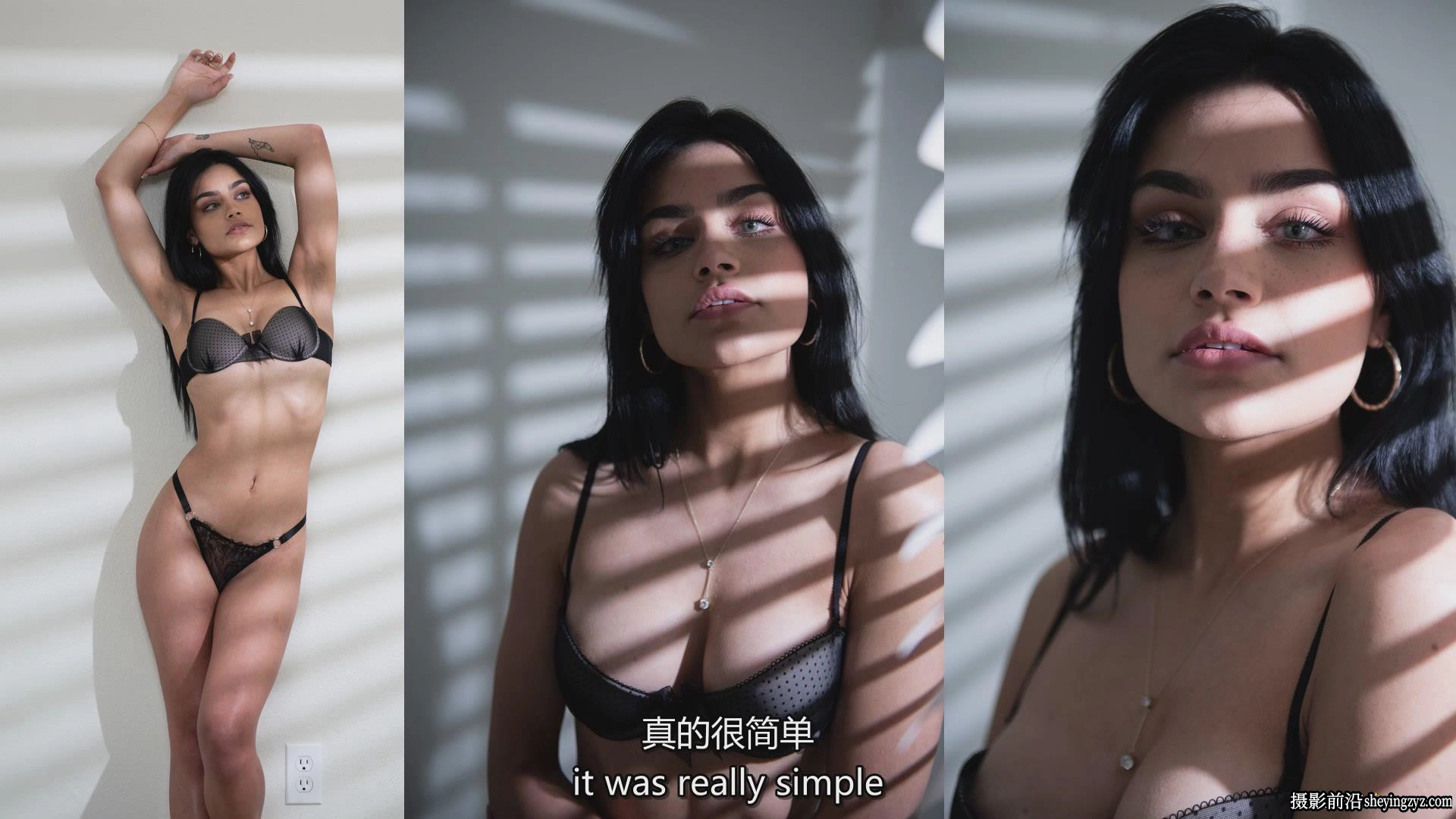 摄影师Belive in Boudoir私房闺房人像摆姿布光完整教程-中英字幕
