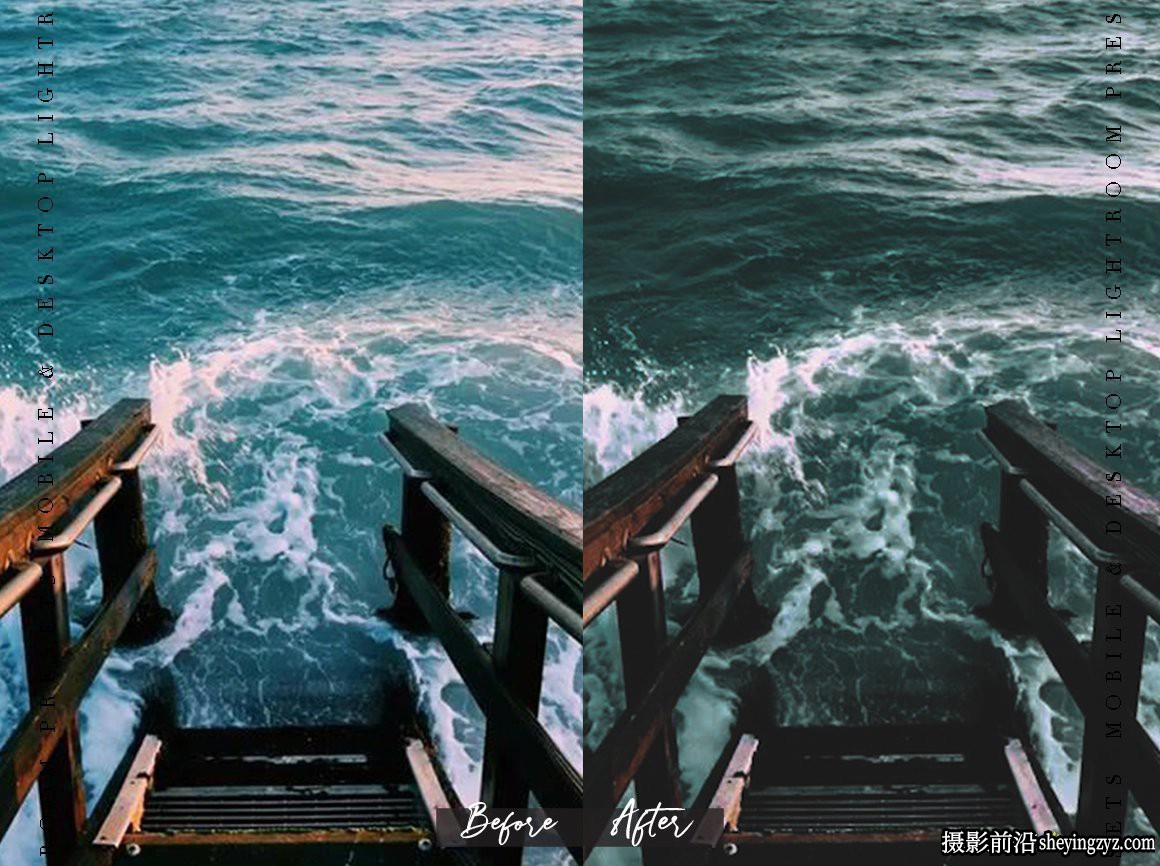 免费LR预设-黑暗暗绿色情绪旅拍电影胶片风光Lightroom调色预设