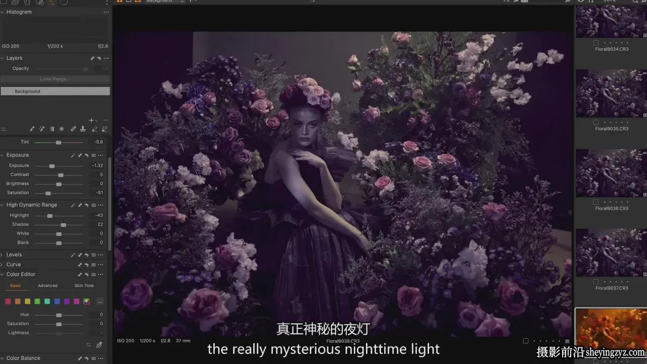 Lindsay Adler - Learn+系列第25期春日花卉人像摄影-中英字幕