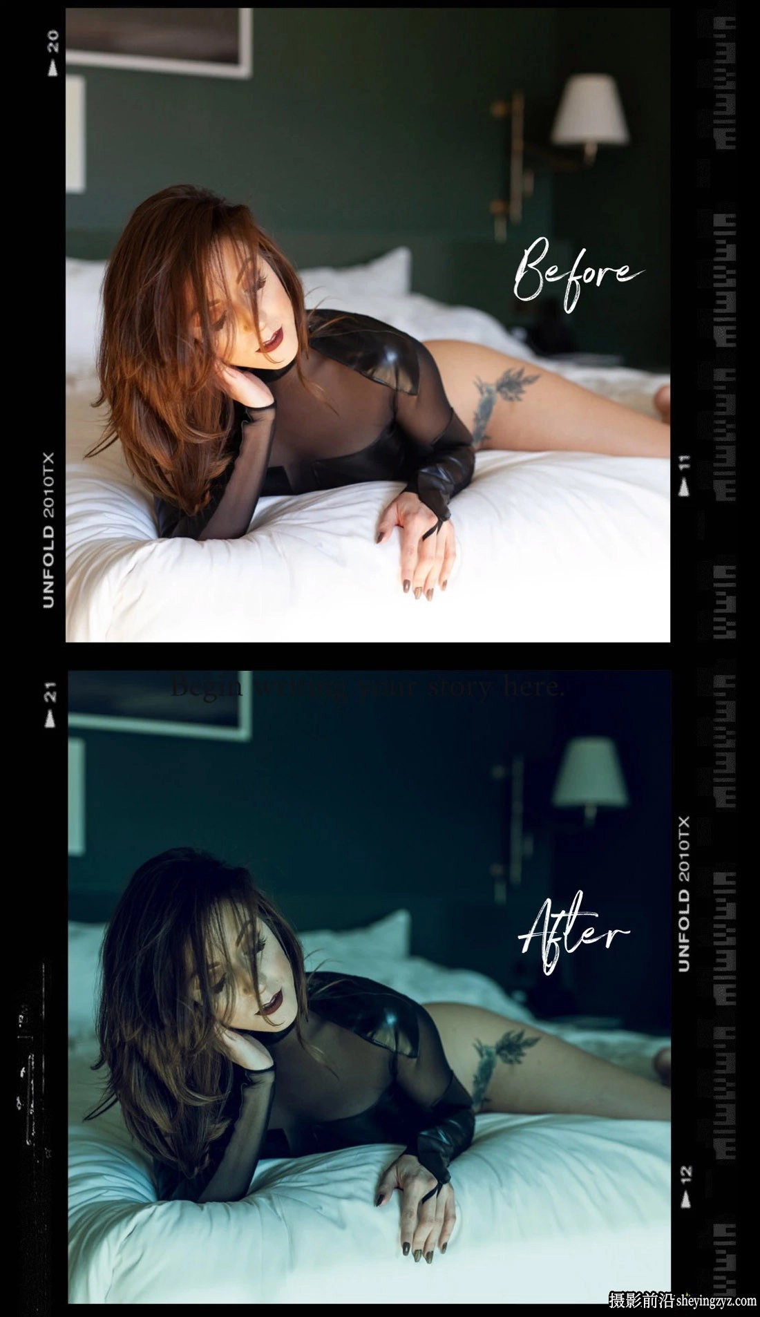 摄影师Marco Ibanez黑暗暖色调私房人像写真调色Lightroom预设