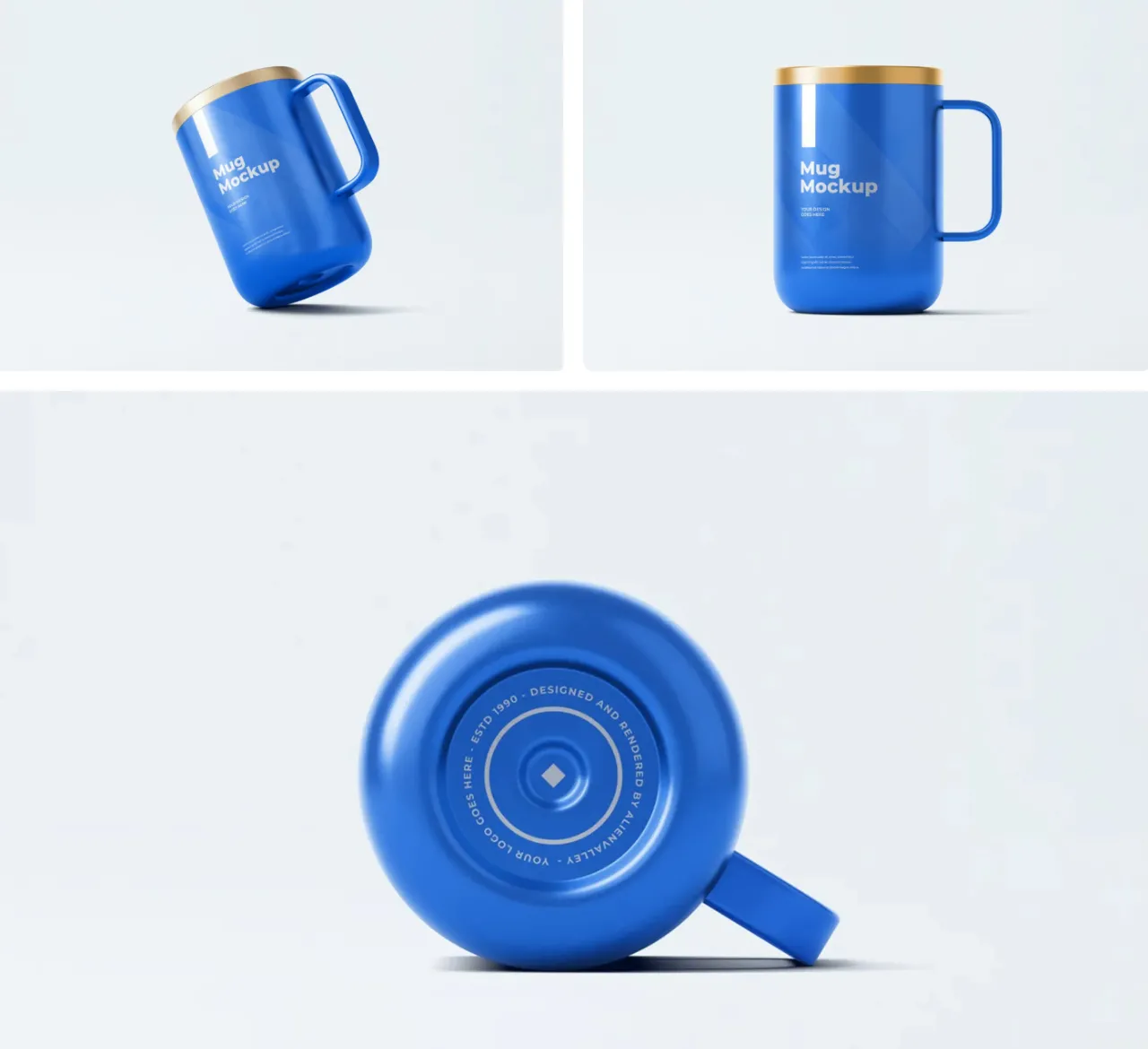 MockupCloud - 高品质品牌宣传杯马克杯样机模型免费下载