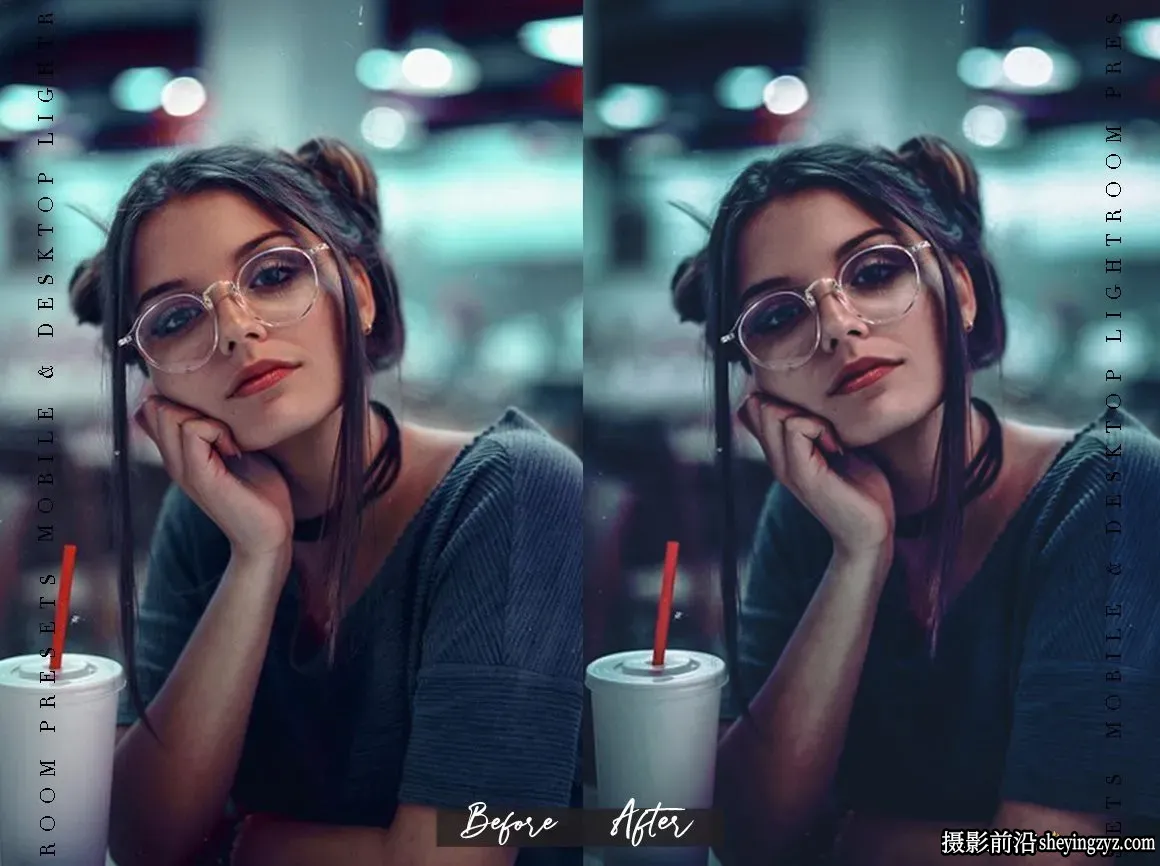 暗色调街拍电影情绪人像摄影后期调色Lightroom预设手机LR预设