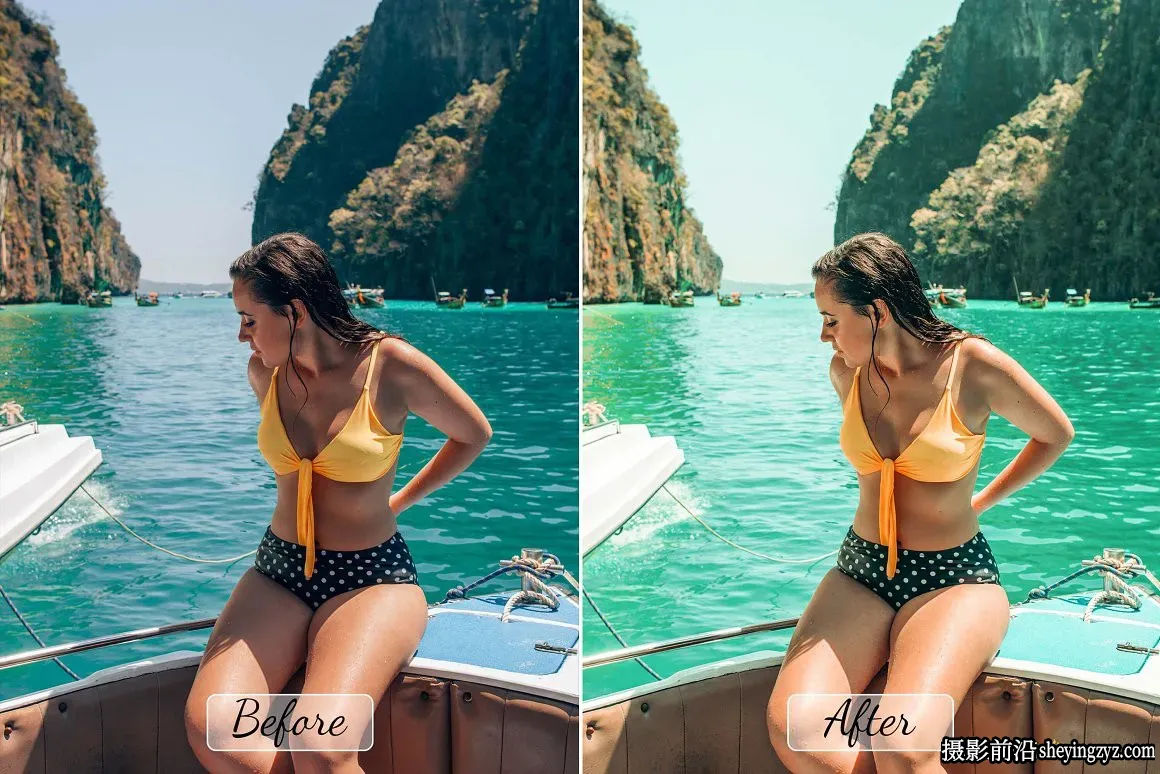 夏威夷旅拍网红人像写真摄影后期调色Lightroom预设与手机LR预设
